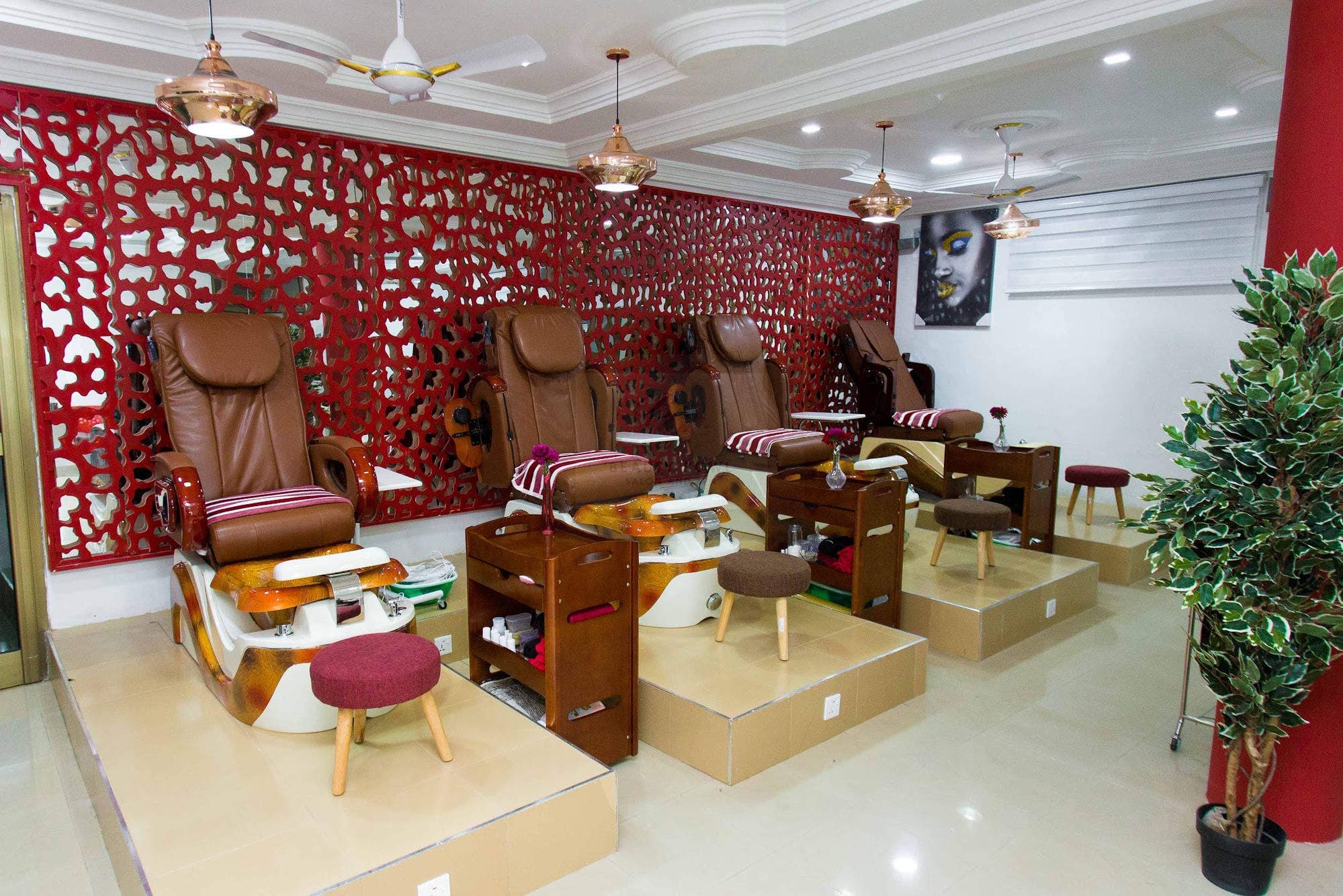 Modern salon interior